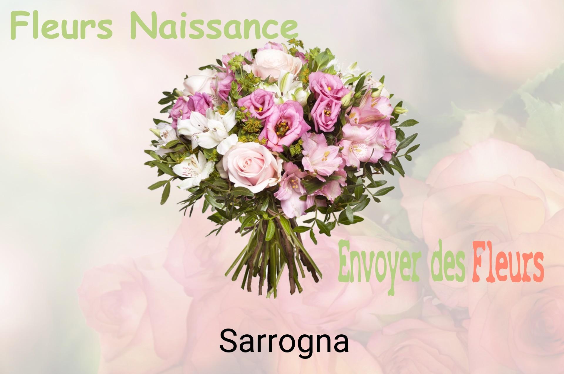 Bouquet de fleurs de naissance livré à Sarrogna